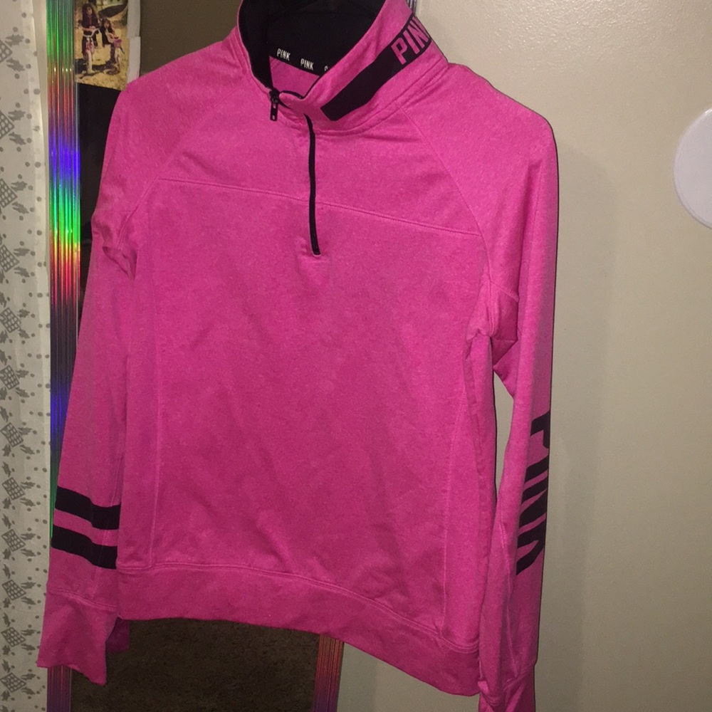 Vibrant PINK quarter zip